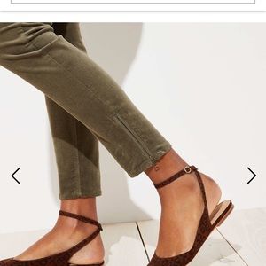 Loft Curvy Skinny Cords in Tahoe Pine